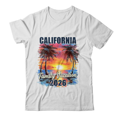 Family Vacation California 2026 Summer Trip Matching Shirt & Tank Top | siriusteestore