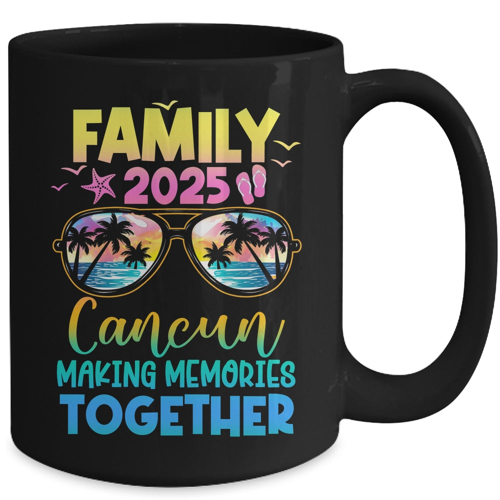 Family Vacation Cancun 2025 Summer Holiday Matching Mug | siriusteestore