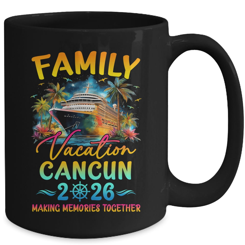 Family Vacation Cancun 2026 Matching Group Summer Mug | siriusteestore