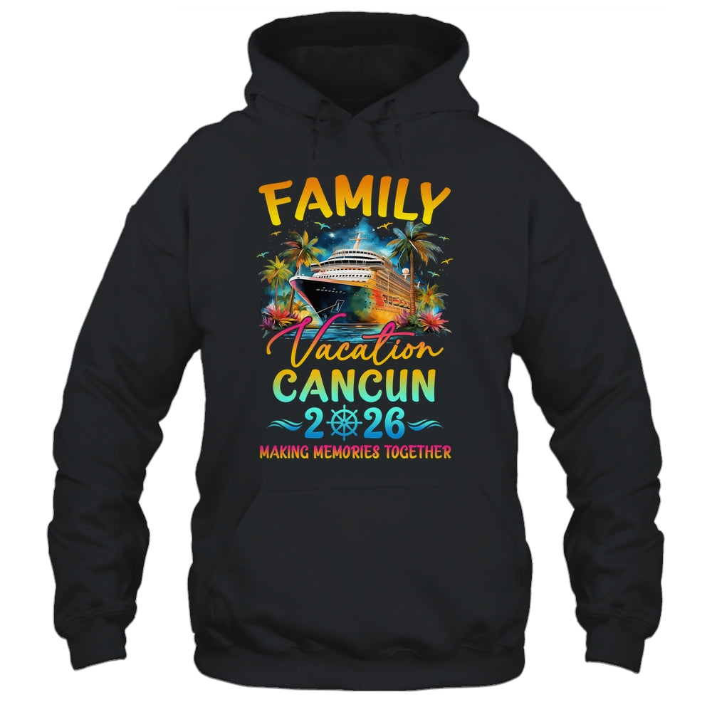 Family Vacation Cancun 2026 Matching Group Summer Shirt & Tank Top | siriusteestore