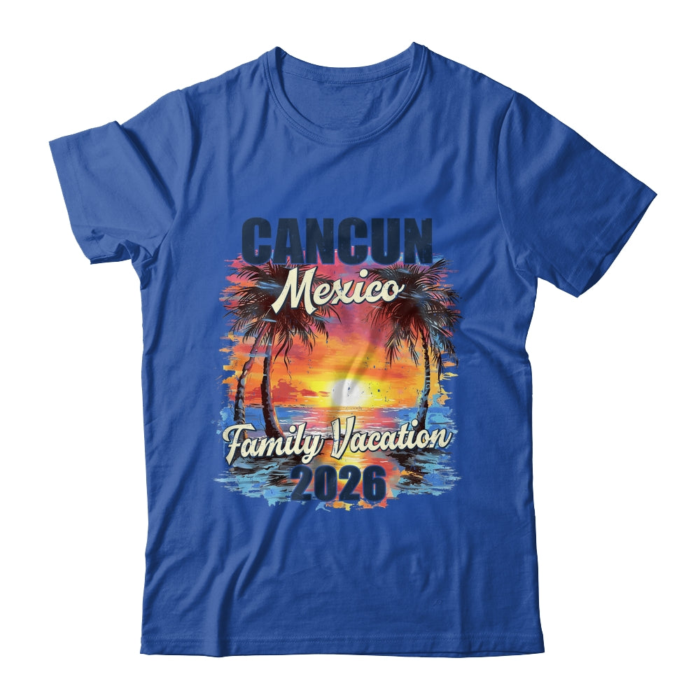 Family Vacation Cancun 2026 Summer Trip Matching Shirt & Tank Top | siriusteestore