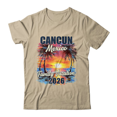Family Vacation Cancun 2026 Summer Trip Matching Shirt & Tank Top | siriusteestore
