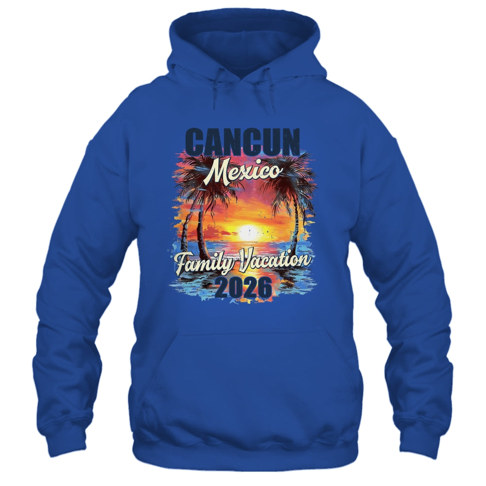 Family Vacation Cancun 2026 Summer Trip Matching Shirt & Tank Top | siriusteestore