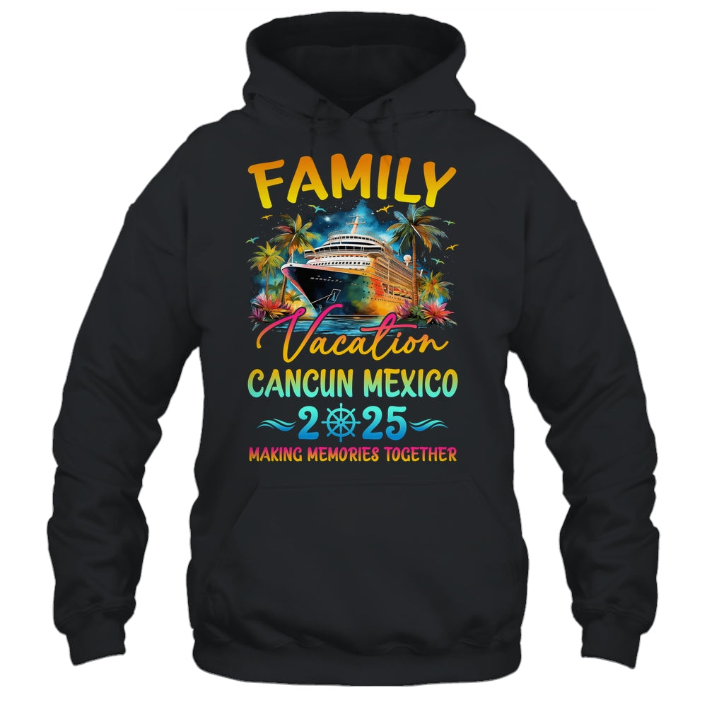 Family Vacation Cancun Mexico 2025 Matching Group Summer Shirt & Tank Top | siriusteestore