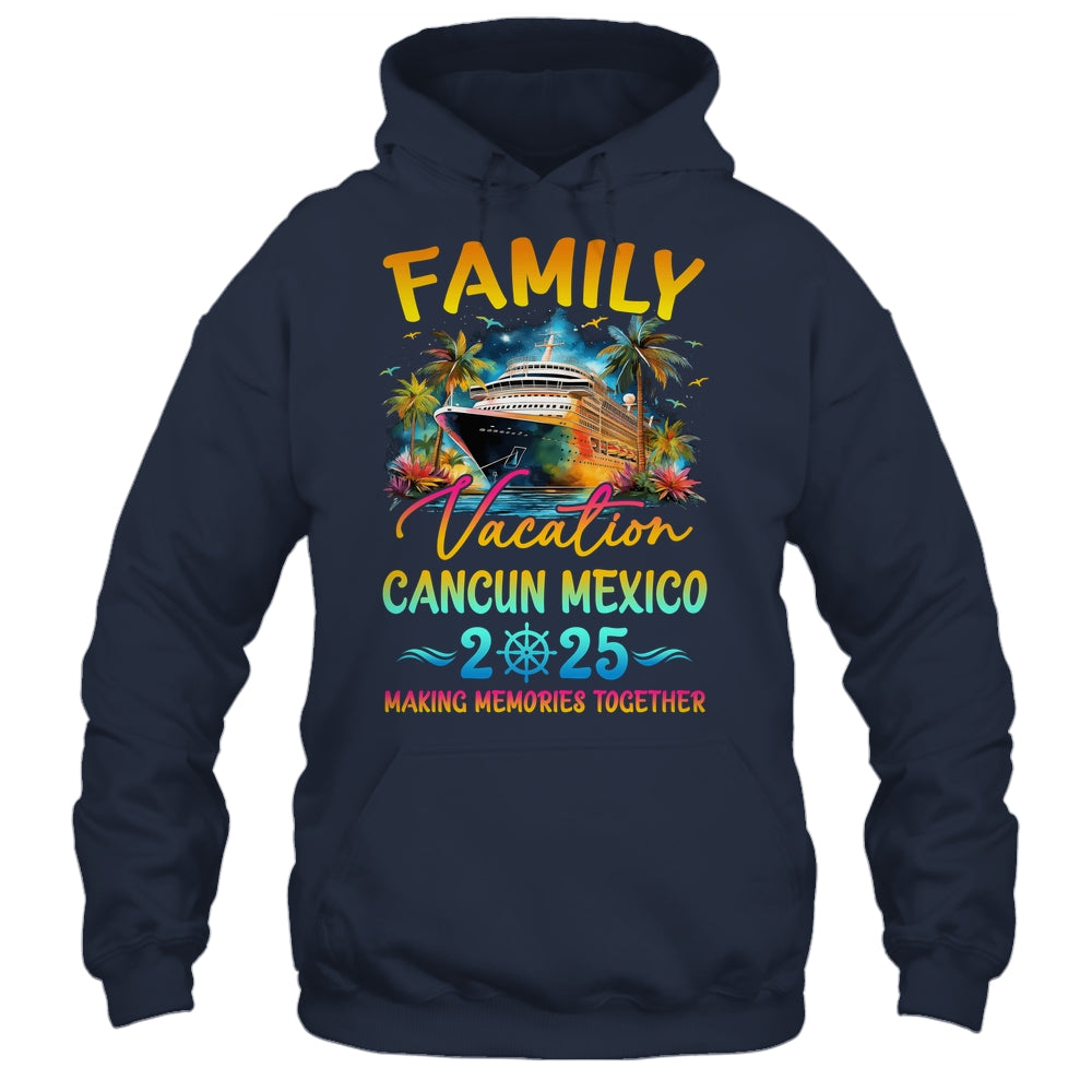 Family Vacation Cancun Mexico 2025 Matching Group Summer Shirt & Tank Top | siriusteestore