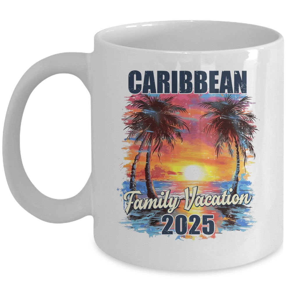 Family Vacation Caribbean 2025 Summer Trip Matching Mug | siriusteestore