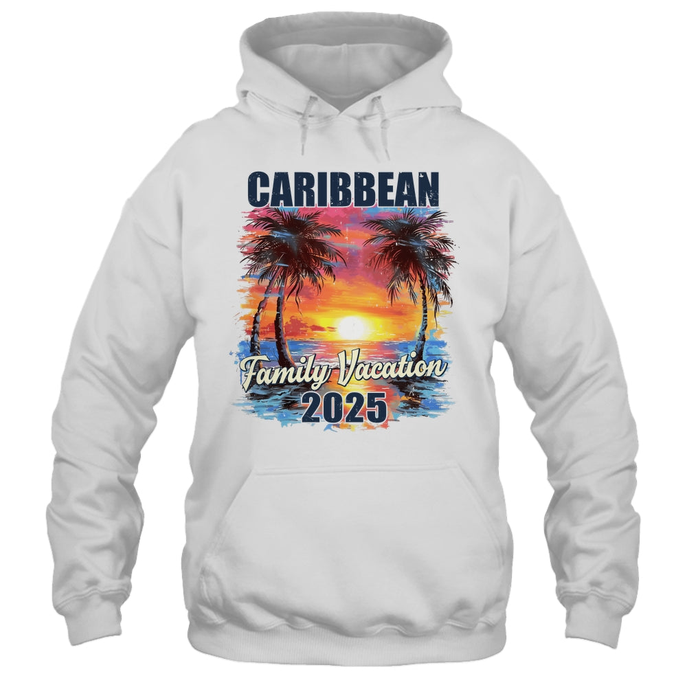 Family Vacation Caribbean 2025 Summer Trip Matching Shirt & Tank Top | siriusteestore