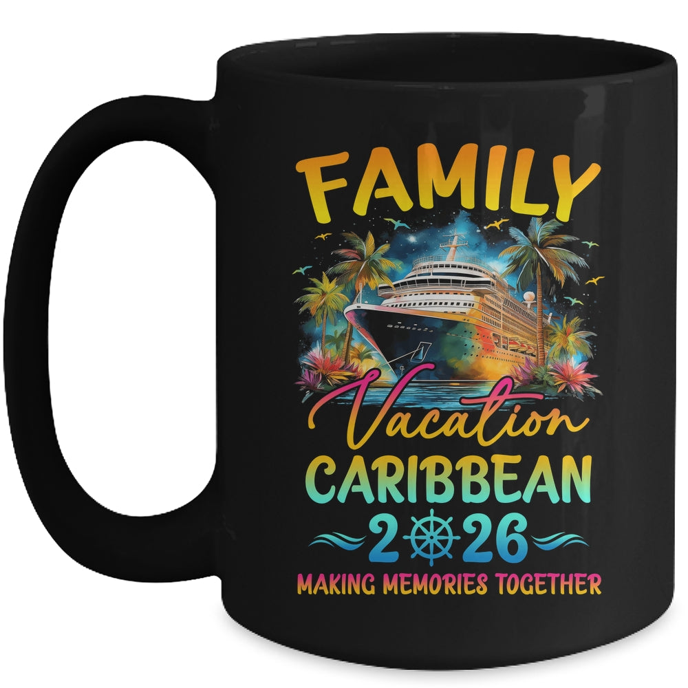 Family Vacation Caribbean 2026 Matching Group Summer Mug | siriusteestore