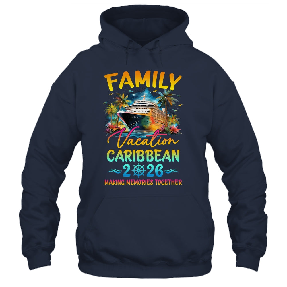 Family Vacation Caribbean 2026 Matching Group Summer Shirt & Tank Top | siriusteestore