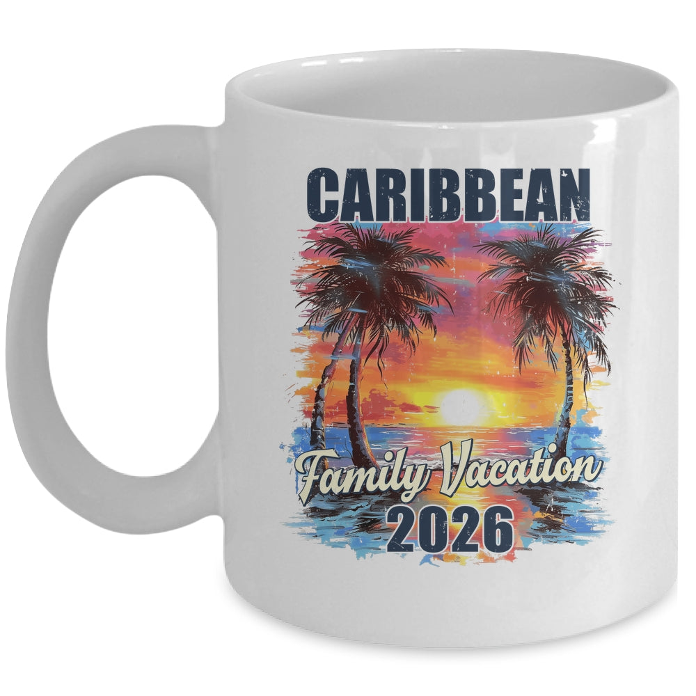 Family Vacation Caribbean 2026 Summer Trip Matching Mug | siriusteestore