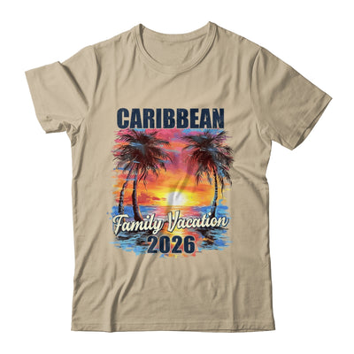 Family Vacation Caribbean 2026 Summer Trip Matching Shirt & Tank Top | siriusteestore