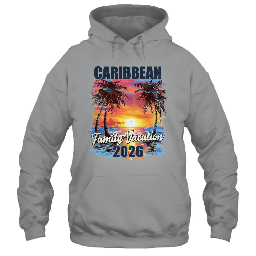 Family Vacation Caribbean 2026 Summer Trip Matching Shirt & Tank Top | siriusteestore