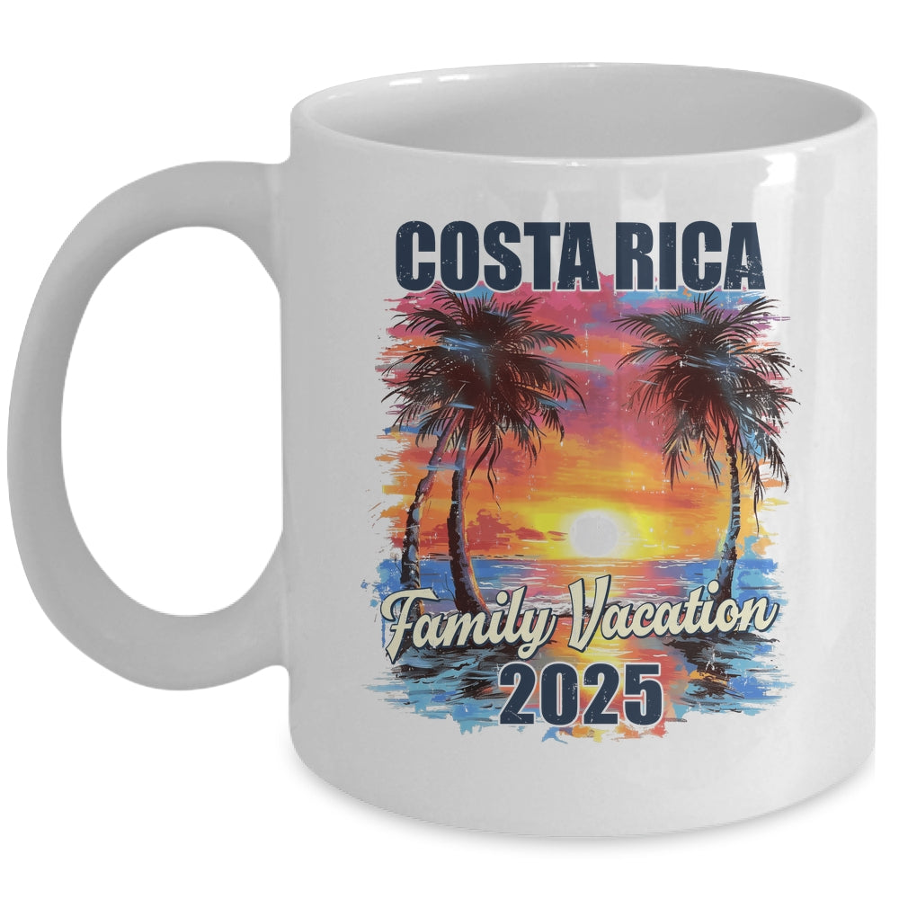 Family Vacation Costa Rica 2025 Summer Trip Matching Mug | siriusteestore