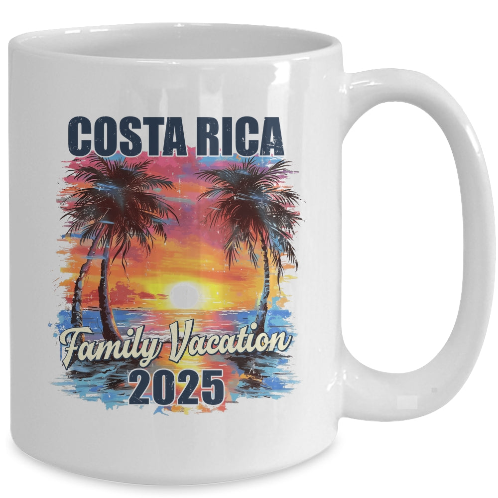 Family Vacation Costa Rica 2025 Summer Trip Matching Mug | siriusteestore
