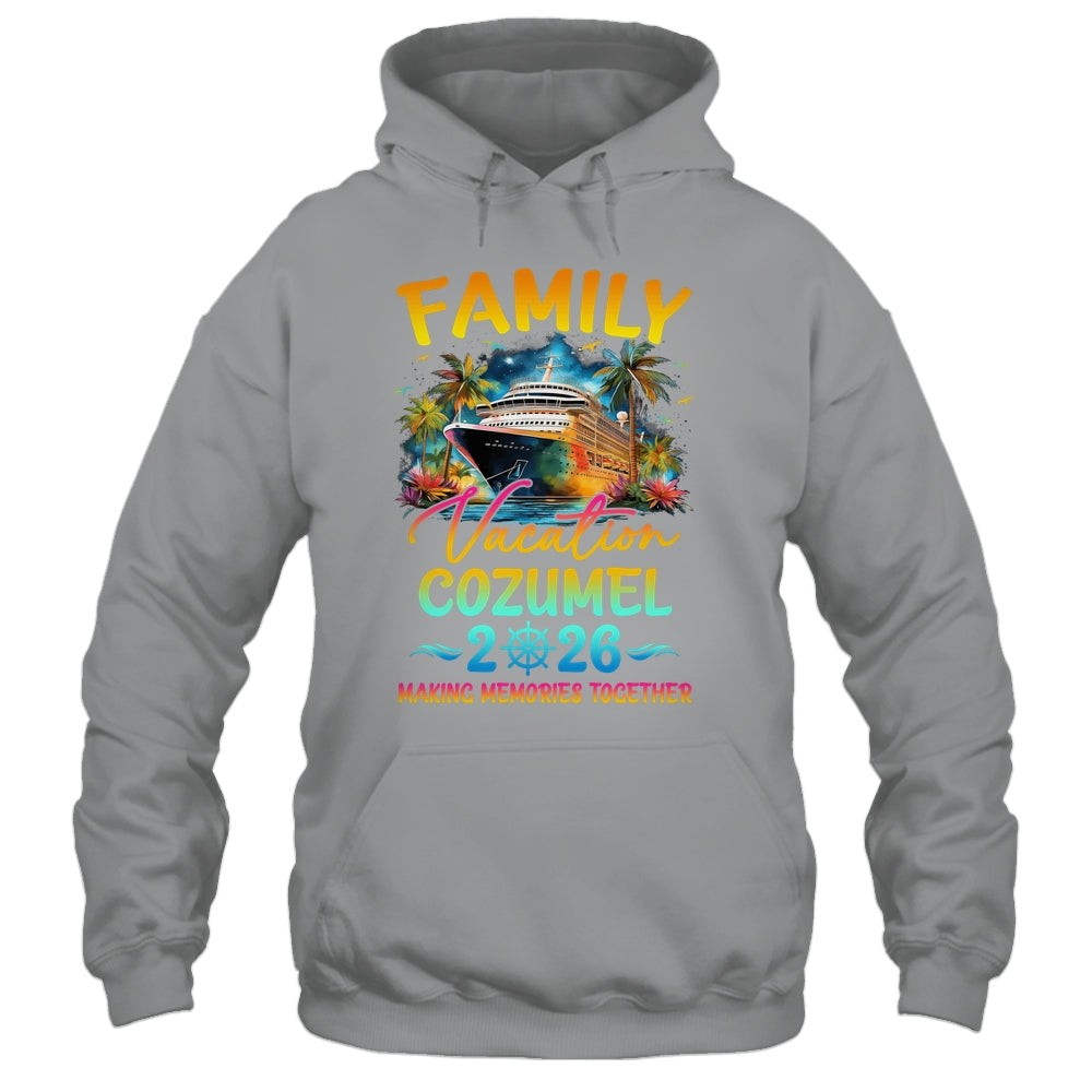 Family Vacation Cozumel 2026 Matching Group Summer Shirt & Tank Top | siriusteestore