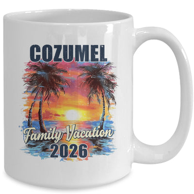 Family Vacation Cozumel 2026 Summer Trip Matching Mug | siriusteestore