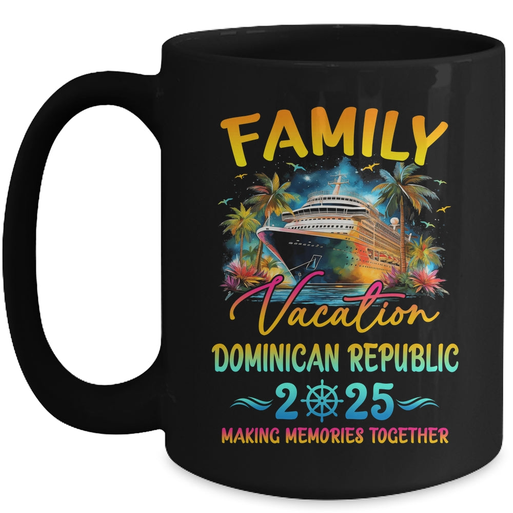 Family Vacation Dominican Republic 2025 Matching Group Summer Mug | siriusteestore