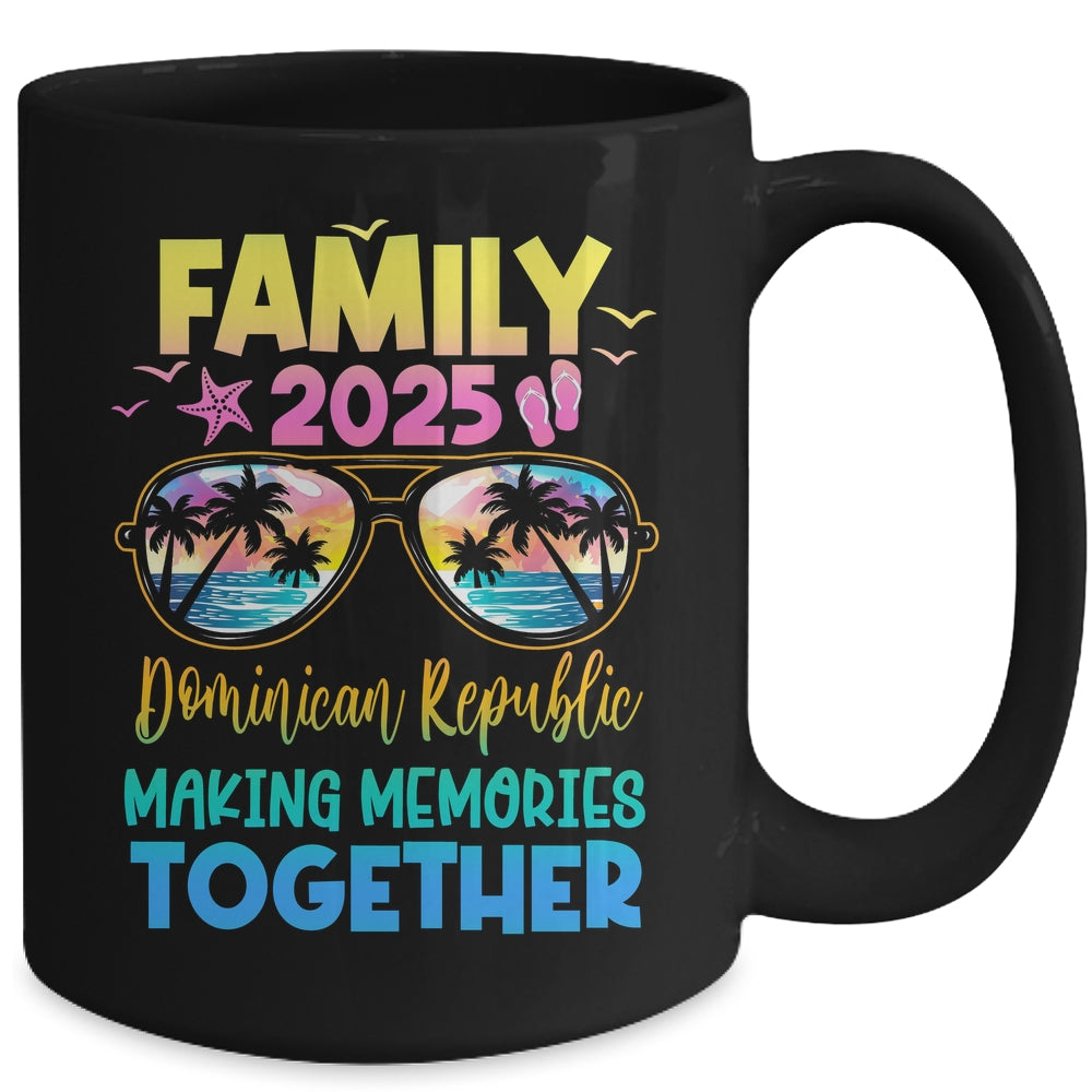 Family Vacation Dominican Republic 2025 Summer Holiday Matching Mug | siriusteestore