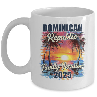Family Vacation Dominican Republic 2025 Summer Trip Matching Mug | siriusteestore