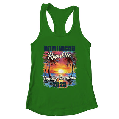 Family Vacation Dominican Republic 2025 Summer Trip Matching Shirt & Tank Top | siriusteestore