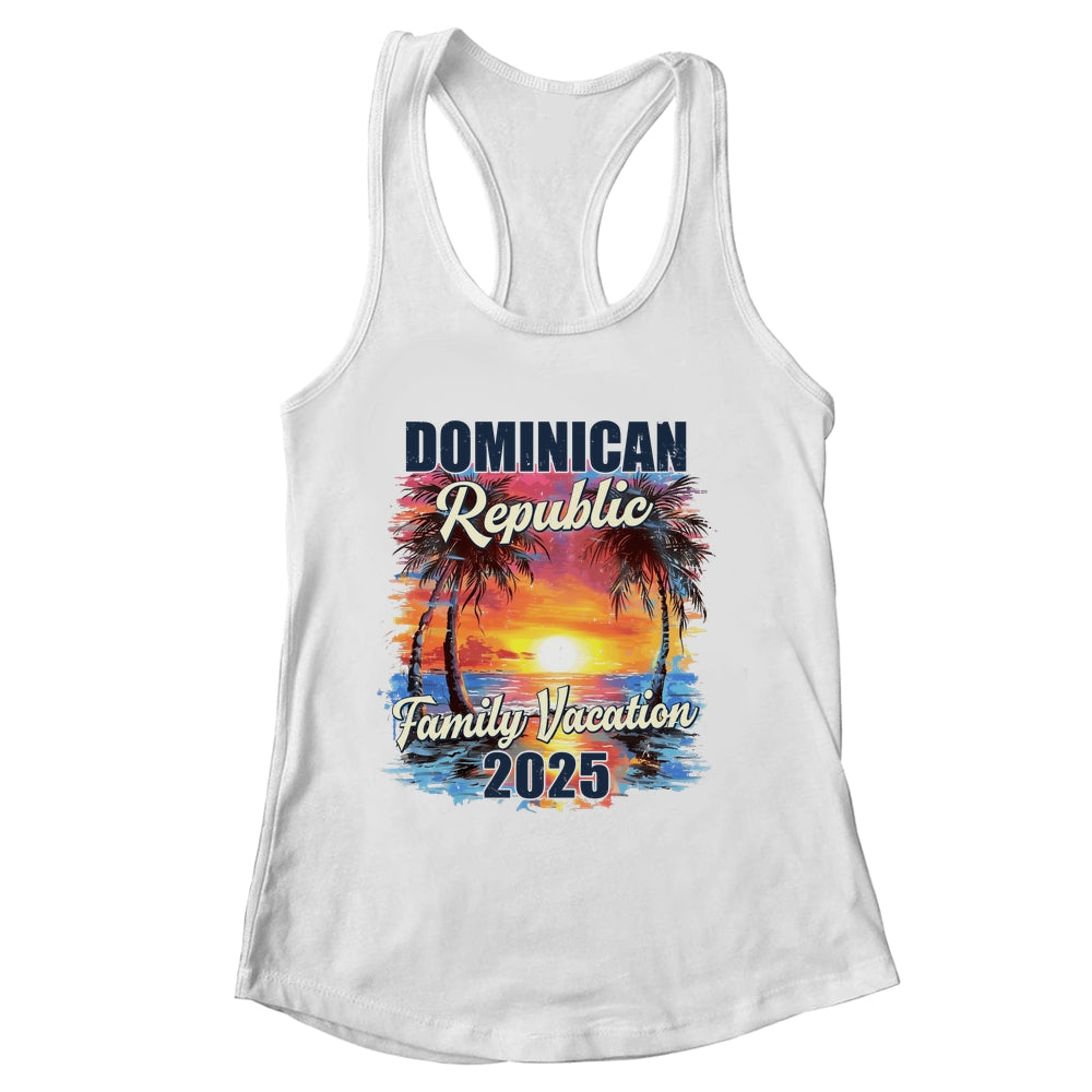 Family Vacation Dominican Republic 2025 Summer Trip Matching Shirt & Tank Top | siriusteestore