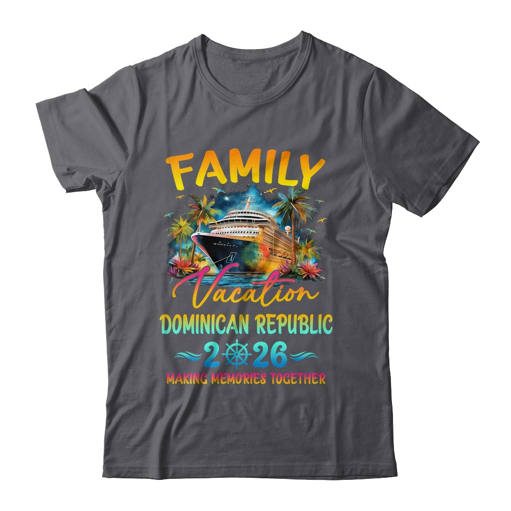 Family Vacation Dominican Republic 2026 Matching Group Summer Shirt & Tank Top | siriusteestore