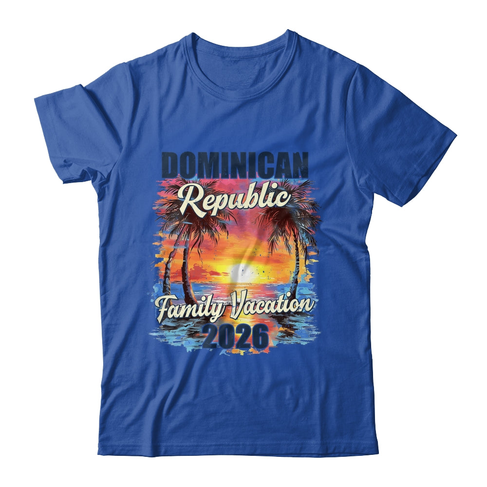 Family Vacation Dominican Republic 2026 Summer Trip Matching Shirt & Tank Top | siriusteestore