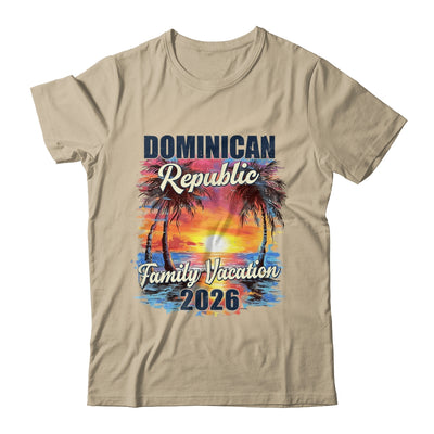 Family Vacation Dominican Republic 2026 Summer Trip Matching Shirt & Tank Top | siriusteestore