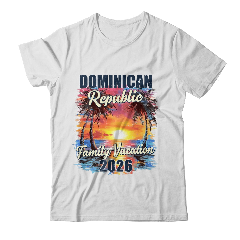 Family Vacation Dominican Republic 2026 Summer Trip Matching Shirt & Tank Top | siriusteestore