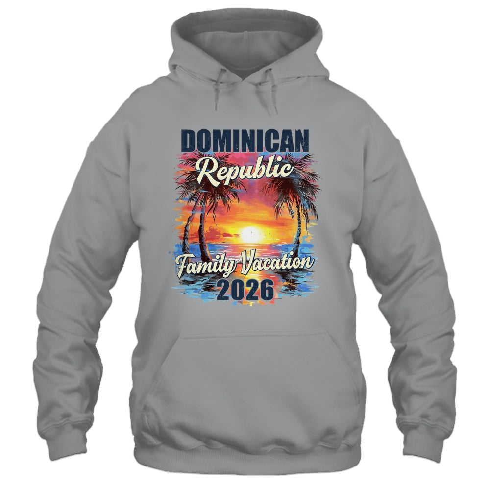 Family Vacation Dominican Republic 2026 Summer Trip Matching Shirt & Tank Top | siriusteestore