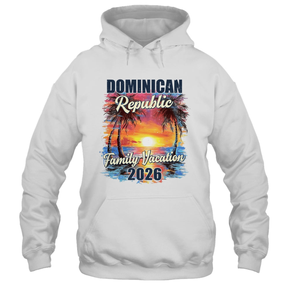 Family Vacation Dominican Republic 2026 Summer Trip Matching Shirt & Tank Top | siriusteestore