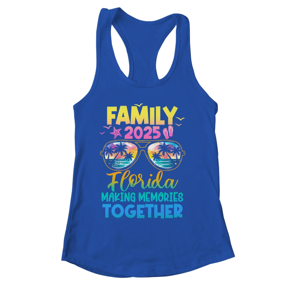 Family Vacation Florida 2025 Summer Holiday Matching Shirt & Tank Top | siriusteestore