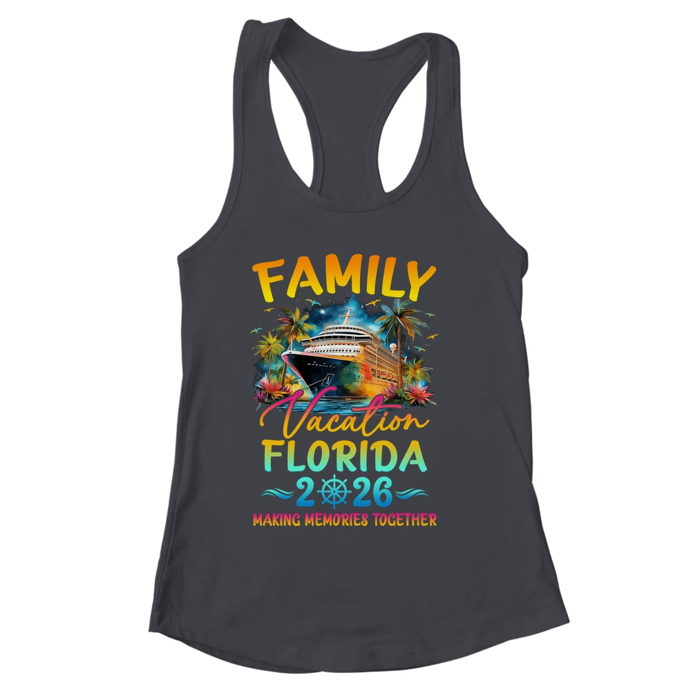 Family Vacation Florida 2026 Matching Group Summer Shirt & Tank Top | siriusteestore