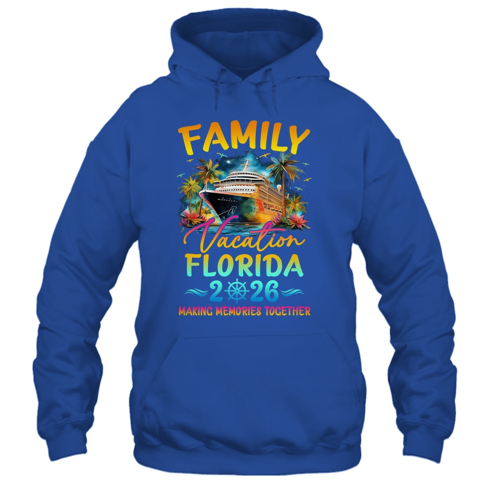 Family Vacation Florida 2026 Matching Group Summer Shirt & Tank Top | siriusteestore