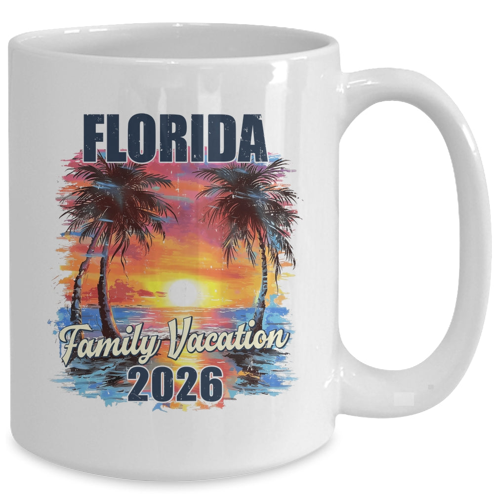 Family Vacation Florida 2026 Summer Trip Matching Mug | siriusteestore