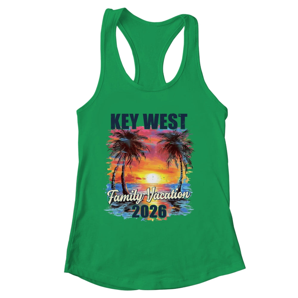 Family Vacation Key West 2026 Summer Trip Matching Shirt & Tank Top | siriusteestore