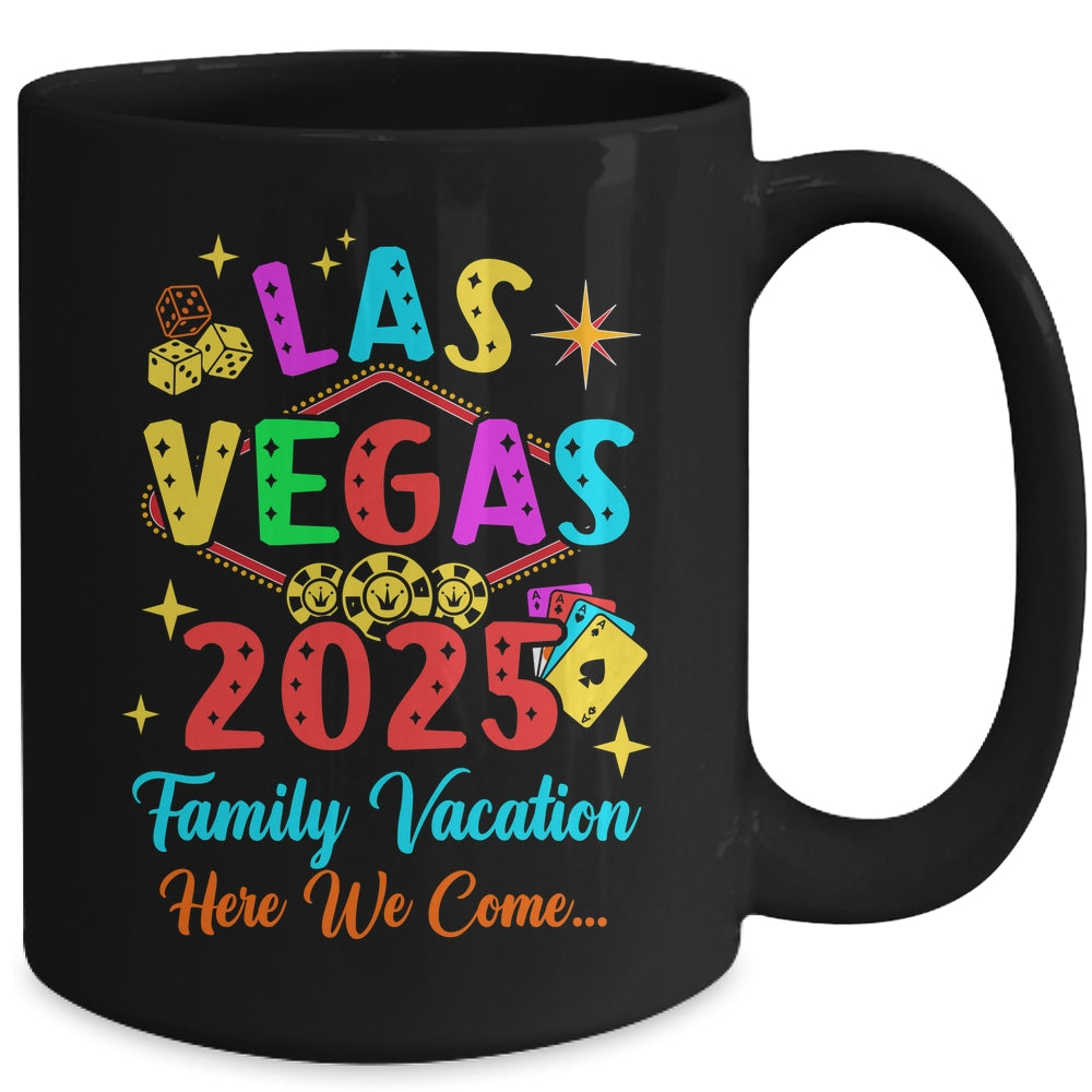 Family Vacation Las Vegas 2025 Matching Family Trip Group Mug | siriusteestore