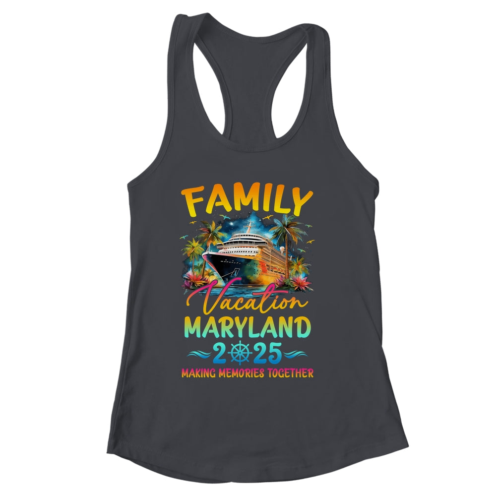 Family Vacation Maryland 2025 Matching Group Summer Shirt & Tank Top | siriusteestore