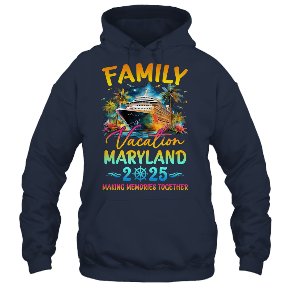 Family Vacation Maryland 2025 Matching Group Summer Shirt & Tank Top | siriusteestore