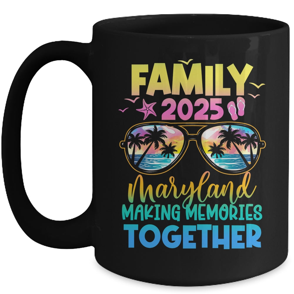 Family Vacation Maryland 2025 Summer Holiday Matching Mug | siriusteestore