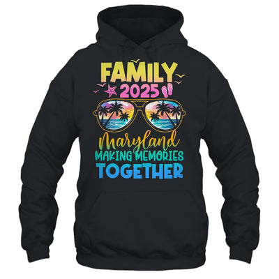 Family Vacation Maryland 2025 Summer Holiday Matching Shirt & Tank Top | siriusteestore