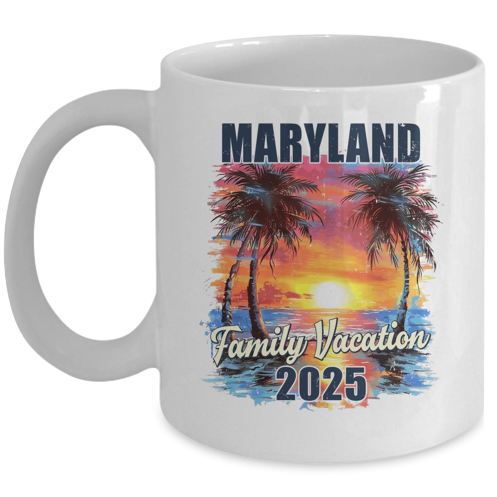 Family Vacation Maryland 2025 Summer Trip Matching Mug | siriusteestore