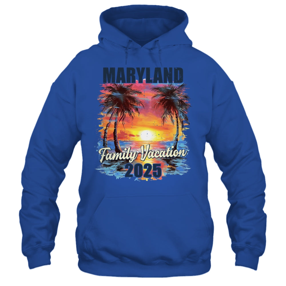 Family Vacation Maryland 2025 Summer Trip Matching Shirt & Tank Top | siriusteestore