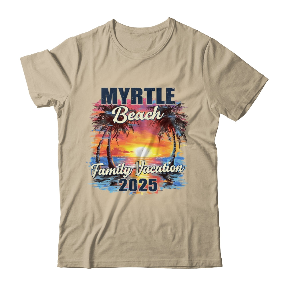 Family Vacation Myrtle Beach 2025 Summer Trip Matching Shirt & Tank Top | siriusteestore