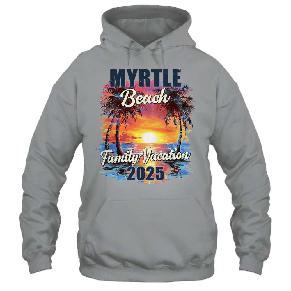 Family Vacation Myrtle Beach 2025 Summer Trip Matching Shirt & Tank Top | siriusteestore