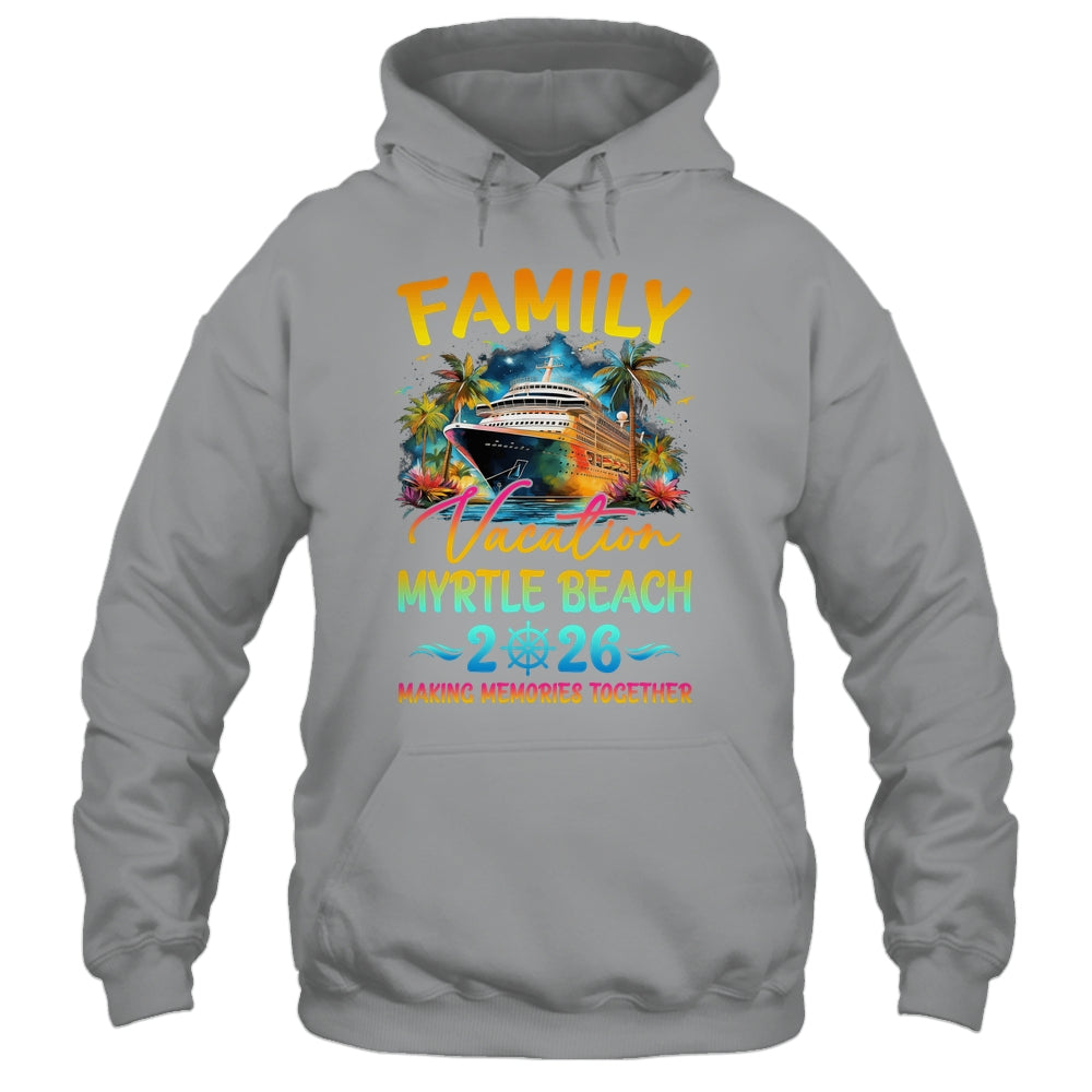 Family Vacation Myrtle Beach 2026 Matching Group Summer Shirt & Tank Top | siriusteestore