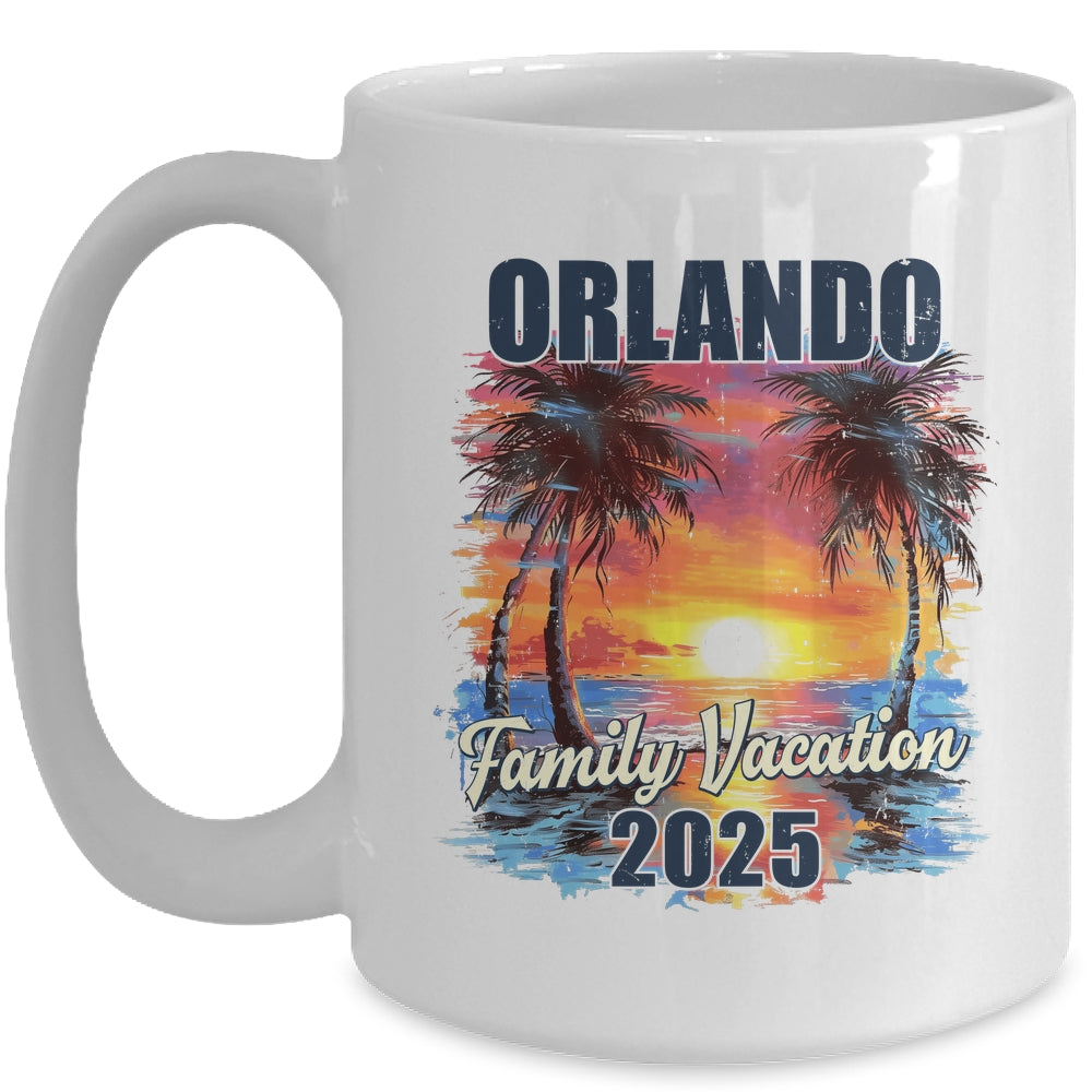 Family Vacation Orlando 2025 Summer Trip Matching Mug | siriusteestore