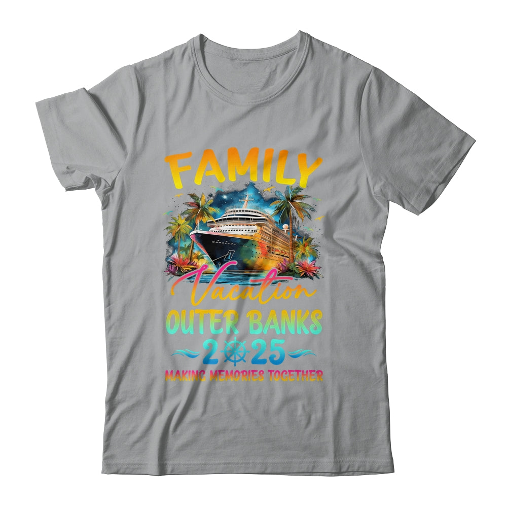 Family Vacation Outer Banks 2025 Matching Group Summer Shirt & Tank Top | siriusteestore