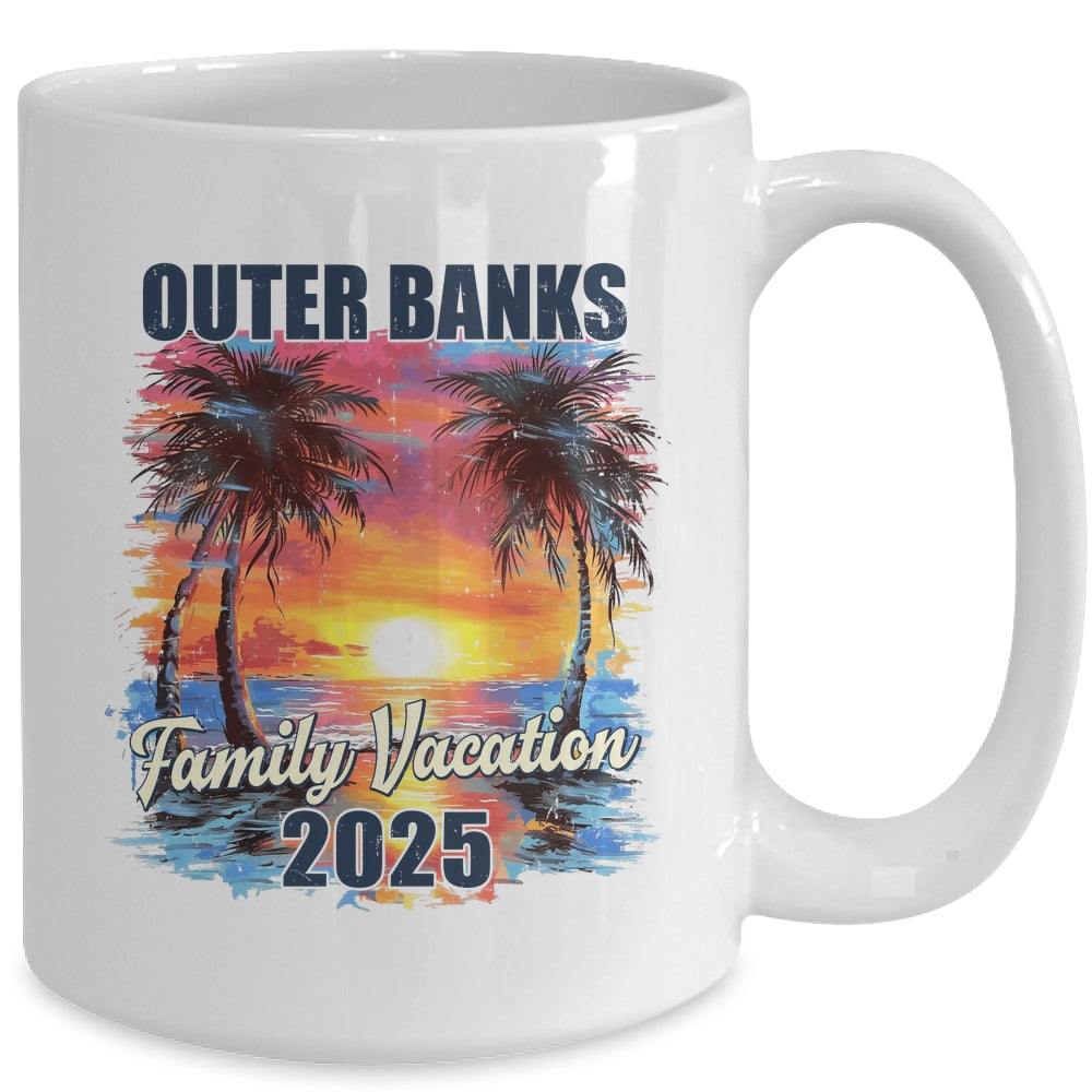 Family Vacation Outer Banks 2025 Summer Trip Matching Mug | siriusteestore