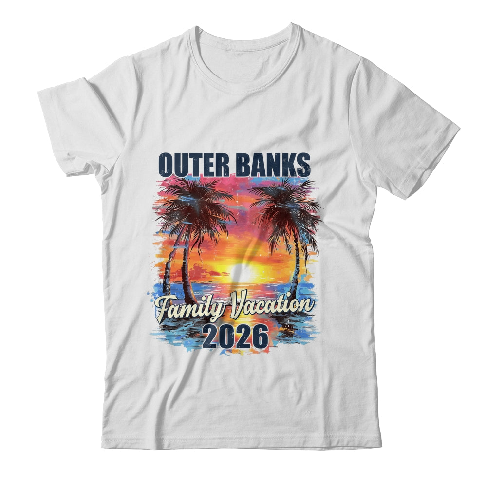 Family Vacation Outer Banks 2026 Summer Trip Matching Shirt & Tank Top | siriusteestore